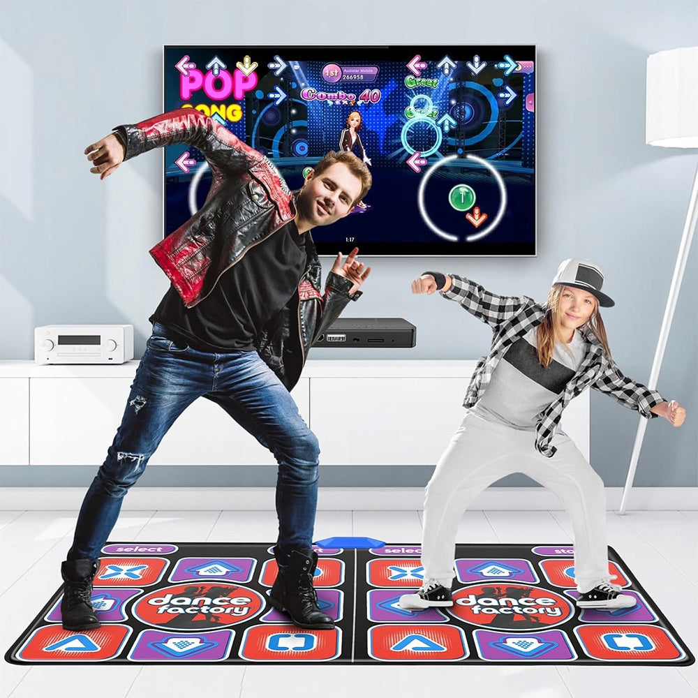 ELECTRONIC DANCE MAT FOR DOUBLE TV CONTAINS 200 GAMES, 179 SONGS