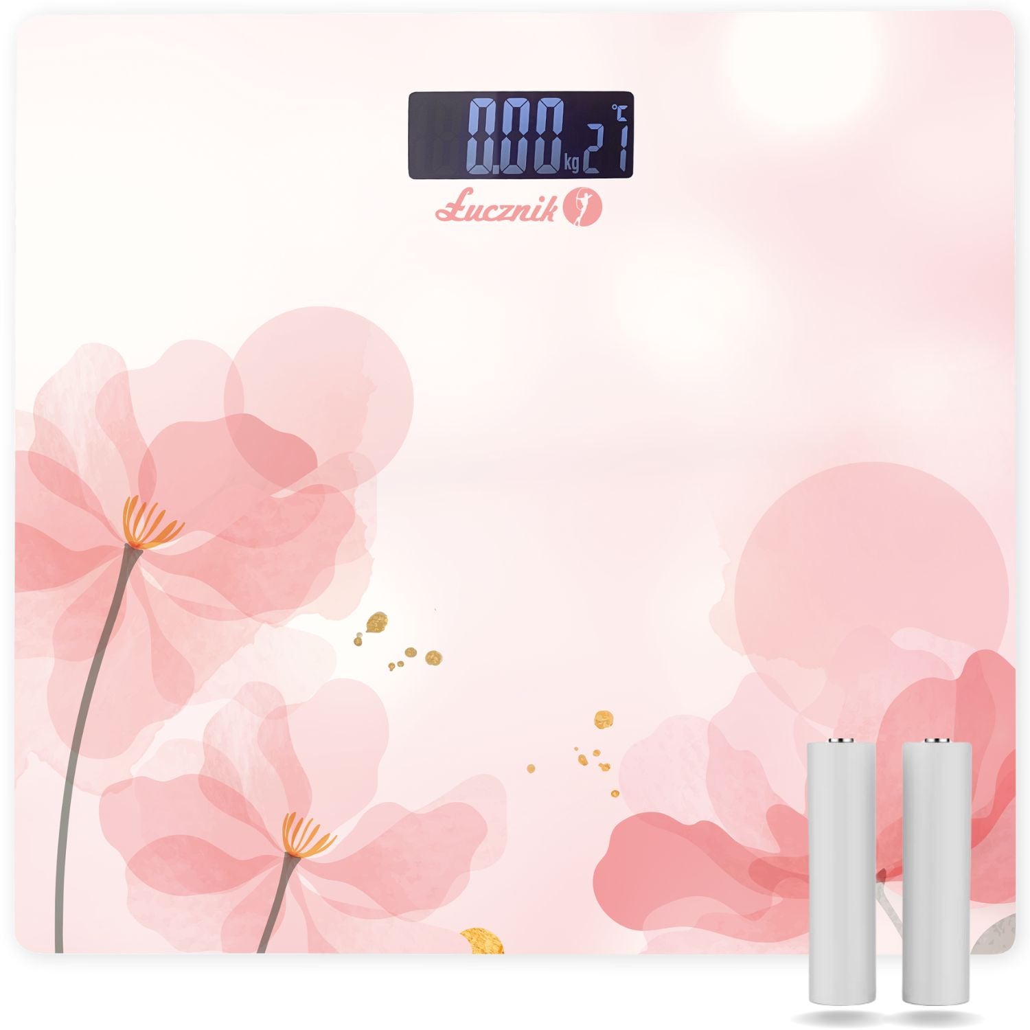 ELECTRONIC GLASS BATHROOM SCALE 150 KG LCD ŁUCZNIK BS-973 W17