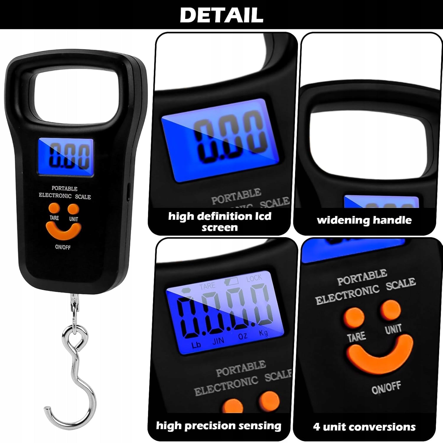 ELECTRONIC LUGGAGE HOOK SCALE WITH HAND HOLDER 50kg Brand no brand
