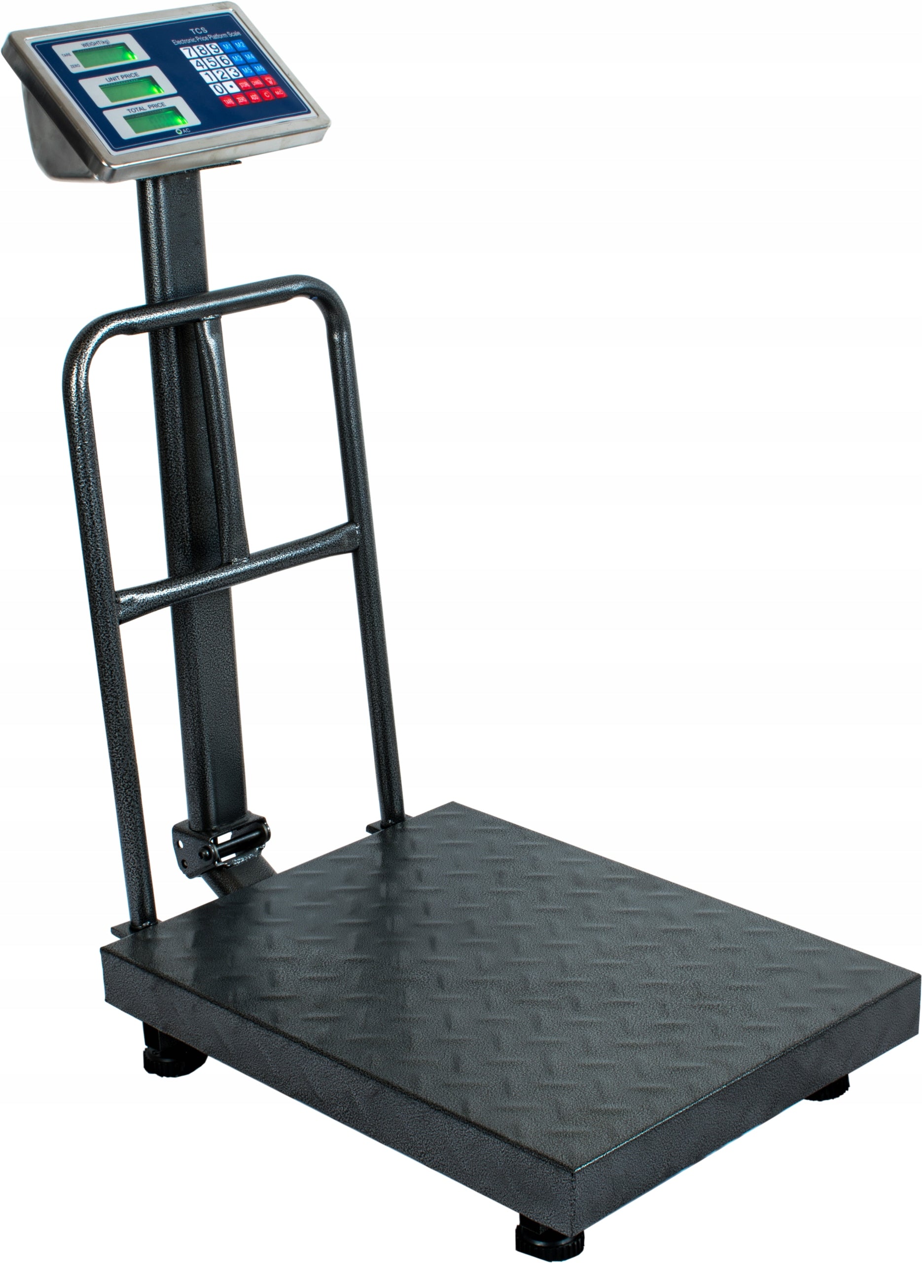 ELECTRONIC PLATFORM WAREHOUSE SCALE 150KG FREIGHT BACKREST Power supply battery and mains