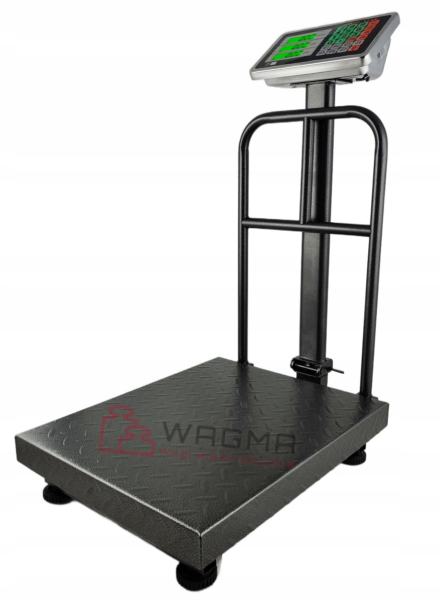 ELECTRONIC SCALE 150 KG / 10 g PLATFORM 40x30 STORAGE BATTERY Power supply battery and mains