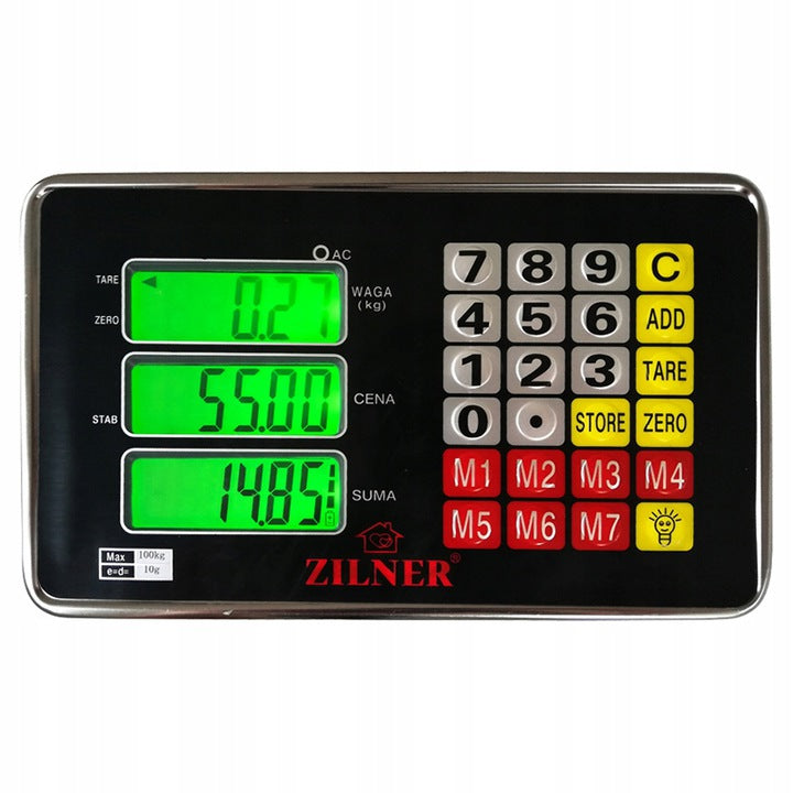 ELECTRONIC SCALE 300kg 50x40 SHOP STORAGE Manufacturer code SOLIDNA WAGA Z OPARCIEM