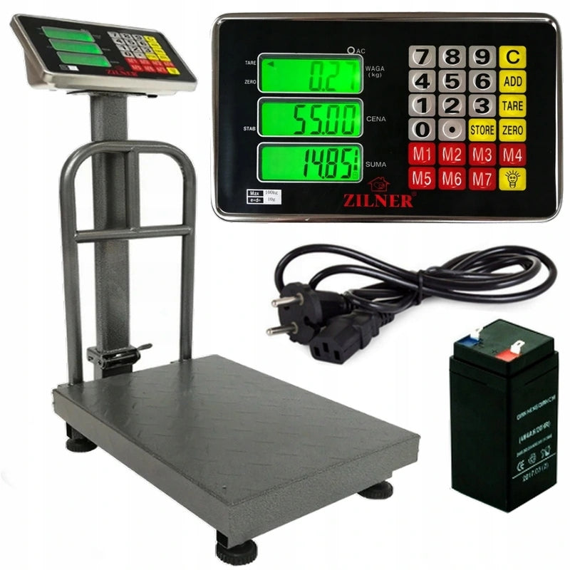 ELECTRONIC SCALE 300kg 50x40 SHOP STORAGE