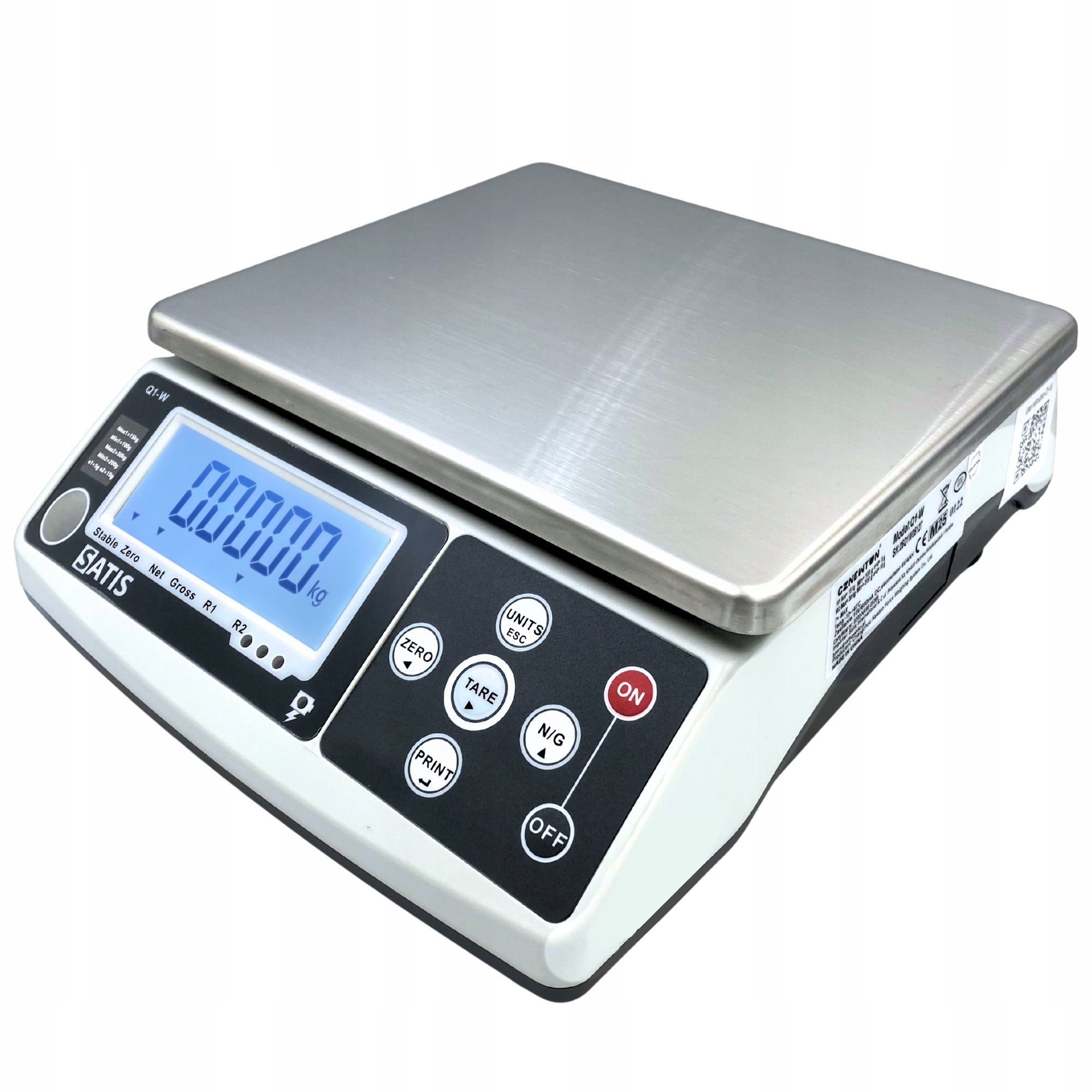 ELECTRONIC SHOP SCALE WITH LEGALIZATION 3kg ACCURATE INDUSTRIAL AKU 6V Brand SATIS