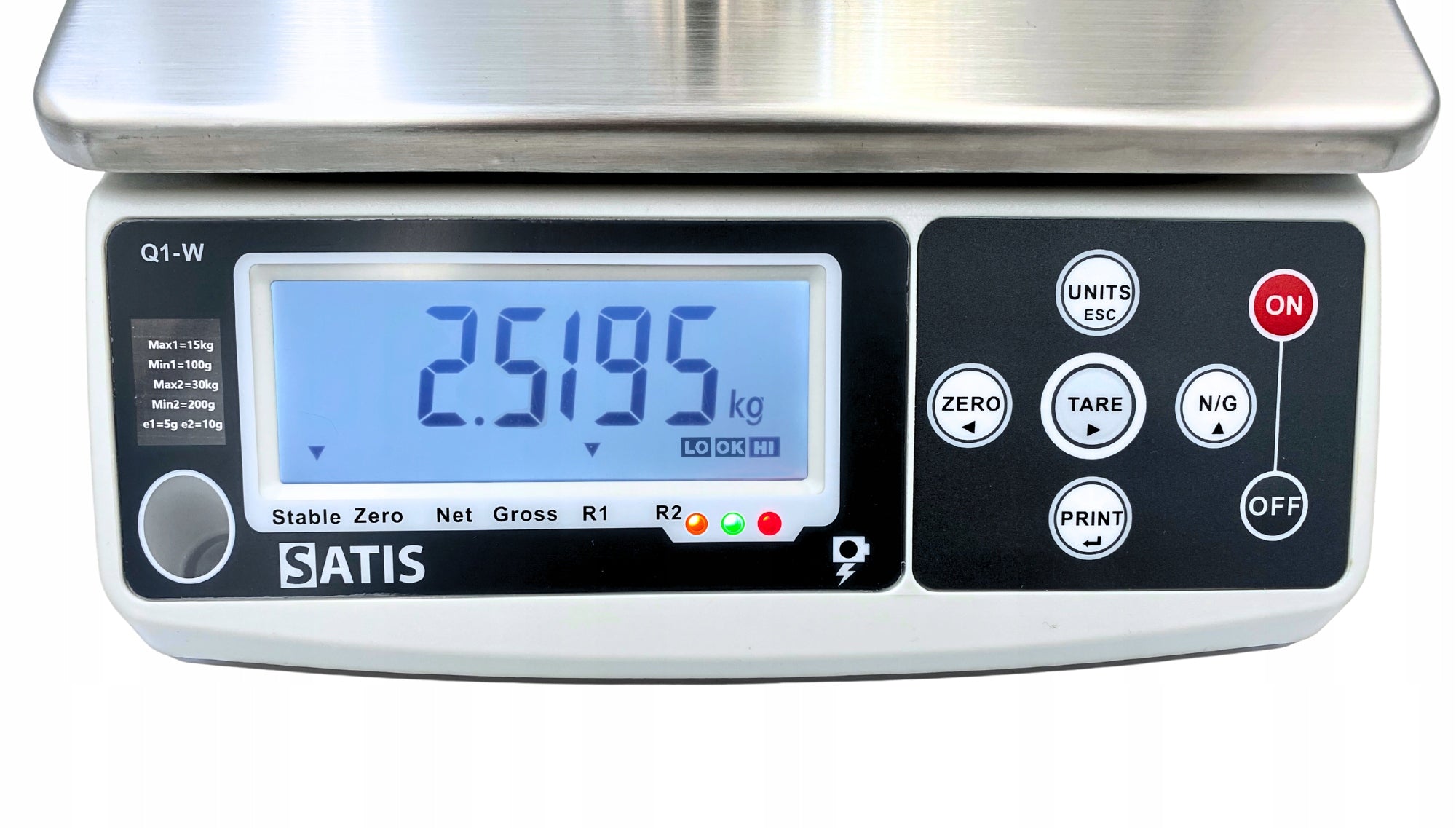ELECTRONIC SHOP SCALE WITH LEGALIZATION 3kg ACCURATE INDUSTRIAL AKU 6V Scale type store