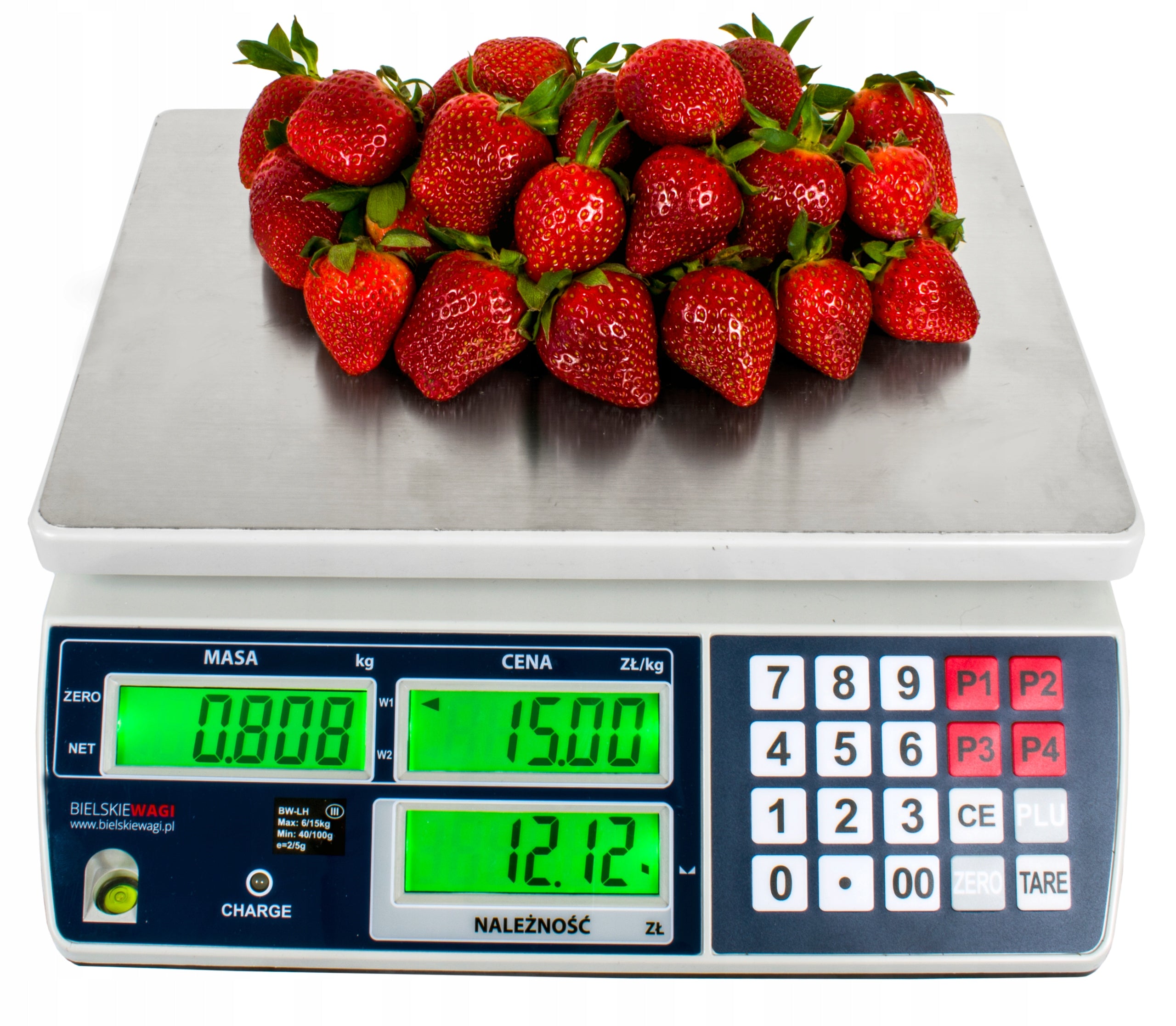 ELECTRONIC SHOP SCALE WITH LEGALIZATION 6 15 KG CALCULATION DOUBLE BAND Packaging status original