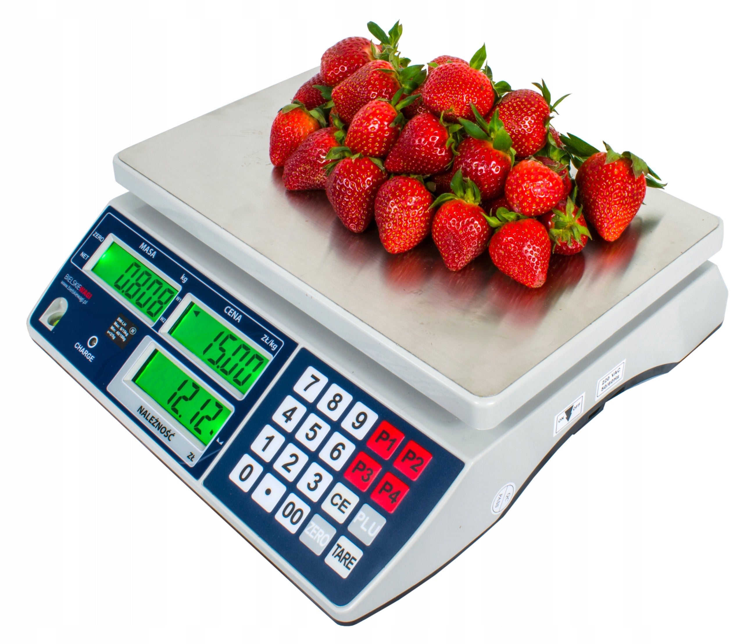 ELECTRONIC SHOP SCALE WITH LEGALIZATION 6 15 KG CALCULATION DOUBLE BAND Product weight with unit packaging 5 kg