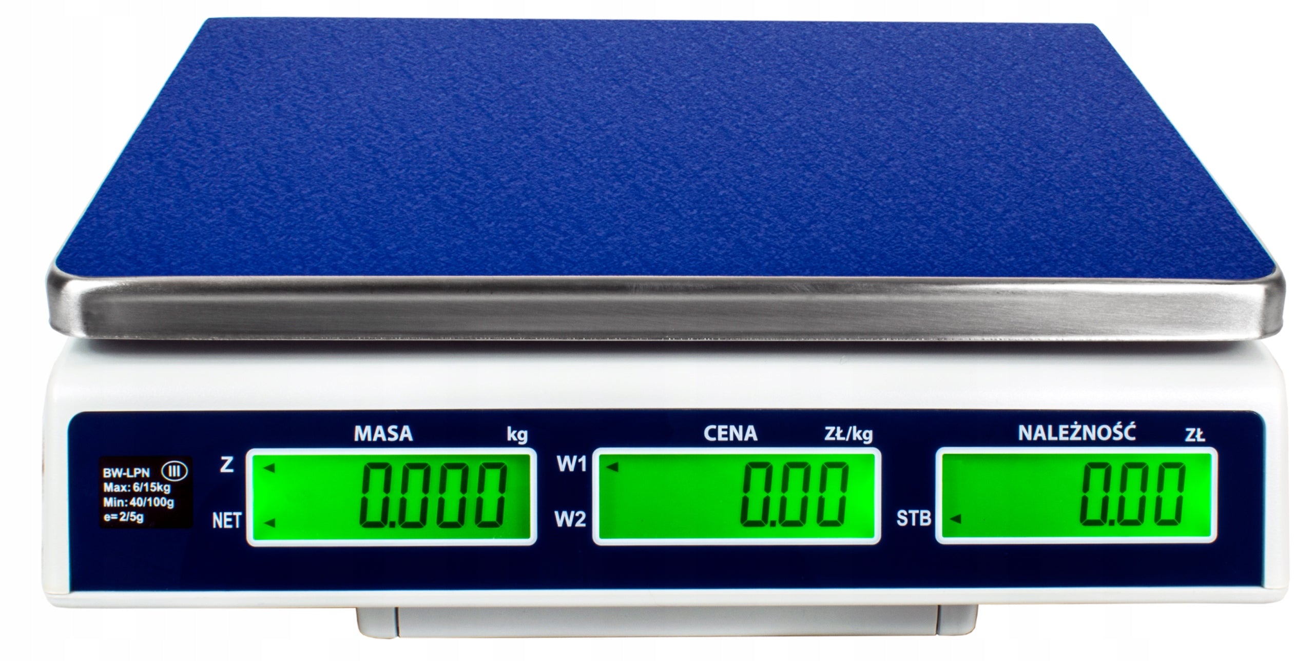 ELECTRONIC SHOP SCALE WITH LEGALIZATION 6KG 15KG COUNTING CALCULATION Power supply battery and mains