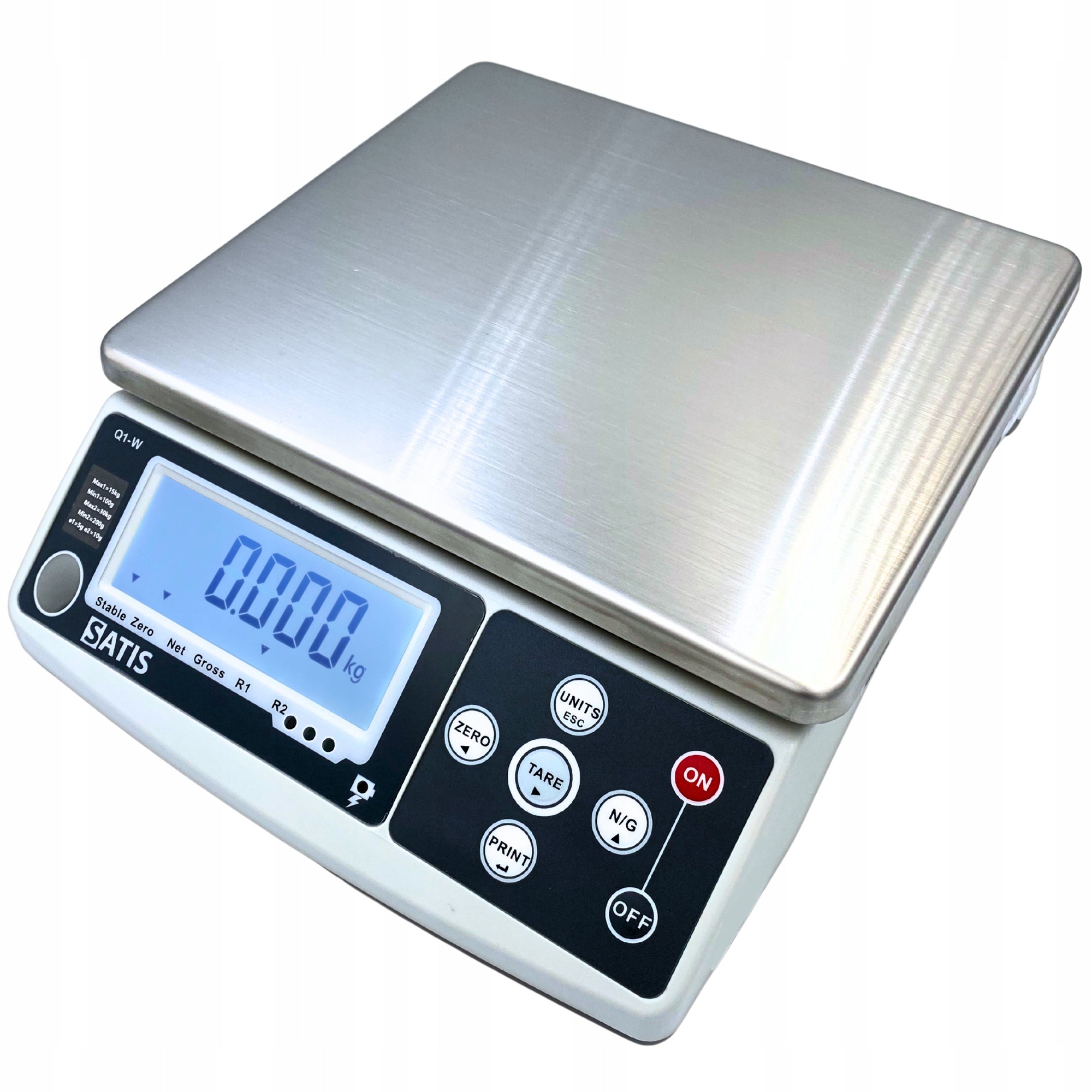 ELECTRONIC SHOP SCALE WITH LEGALIZATION 6kg SIMPLE INDUSTRIAL AKU 6V Brand SATIS