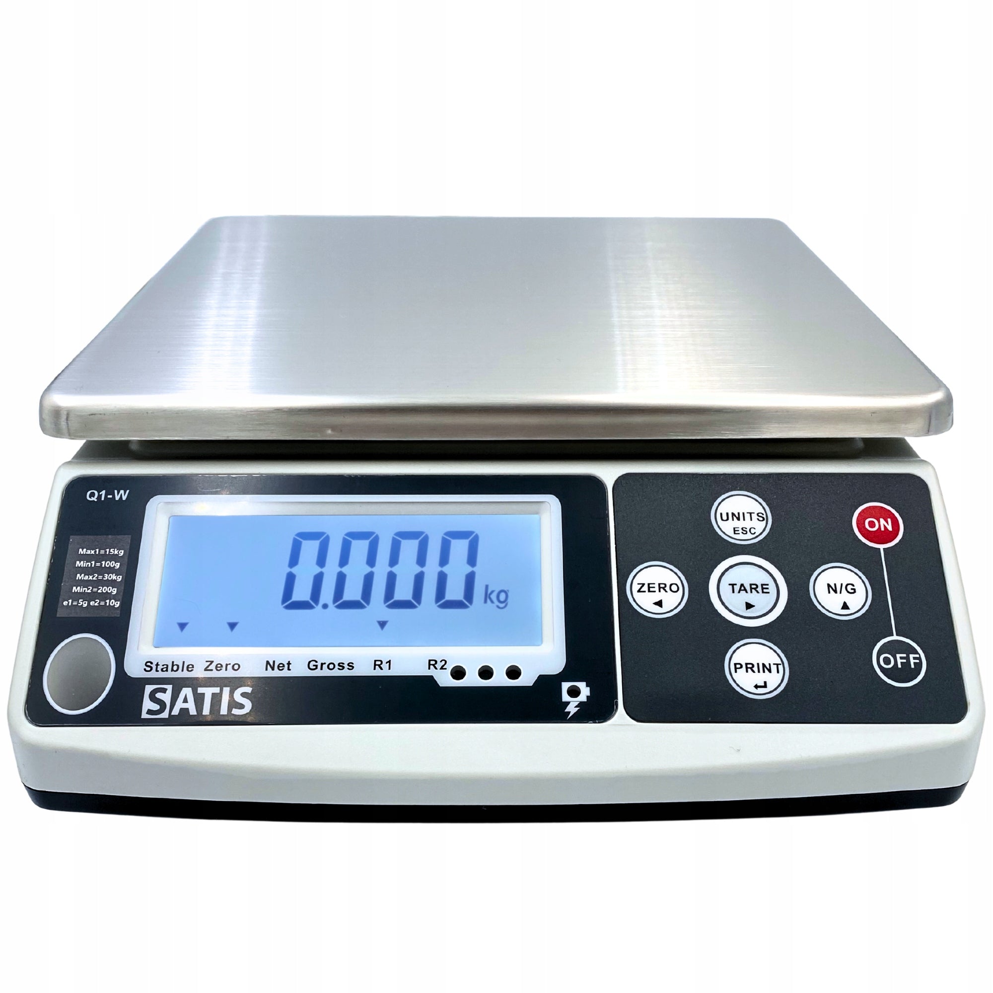 ELECTRONIC SHOP SCALE WITH LEGALIZATION 6kg SIMPLE INDUSTRIAL AKU 6V