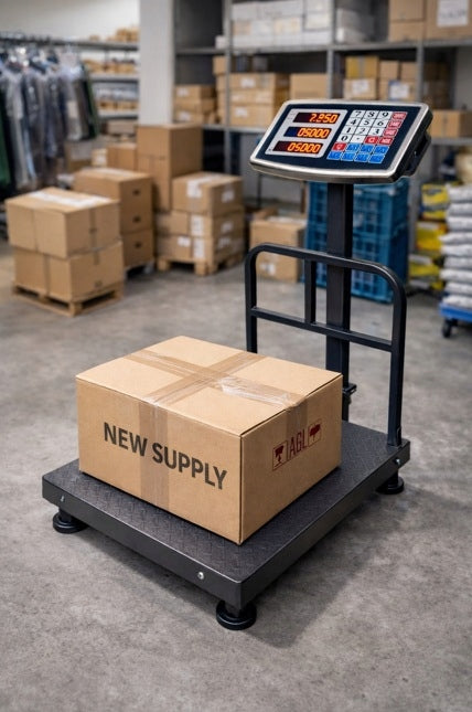 ELECTRONIC STORAGE SCALE PLATFORM SHOP LARGE SOLID UP TO 150KG Product weight with unit packaging 5 kg