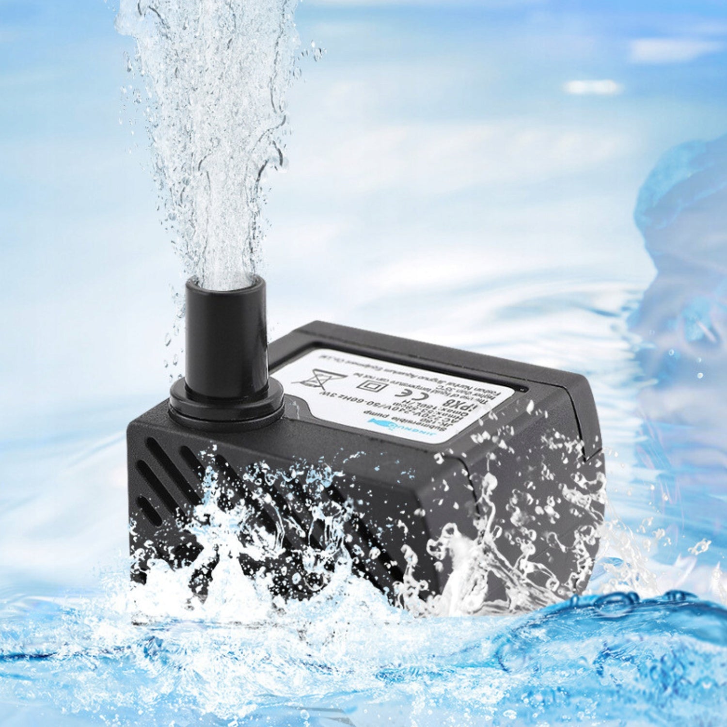 ELECTRONIC WATER PUMP AQUARIUM EYELETS FOUNTAIN WATERFALL 5W 350L/h Manufacturer no brand