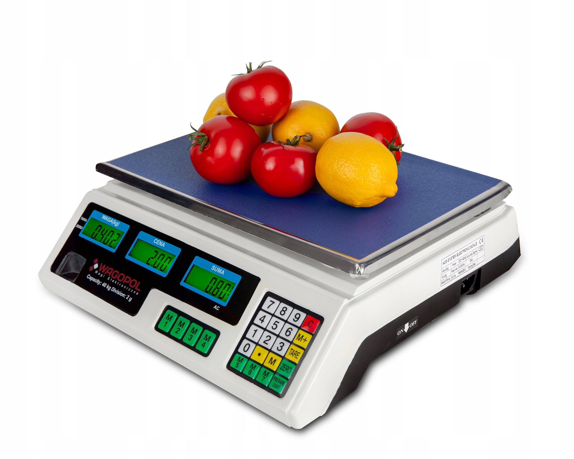 ELECTRONIC WEIGHT 40KG / 2g SHOP GASTRONOMIC KITCHEN STORAGE + Product weight with unit packaging 5 kg