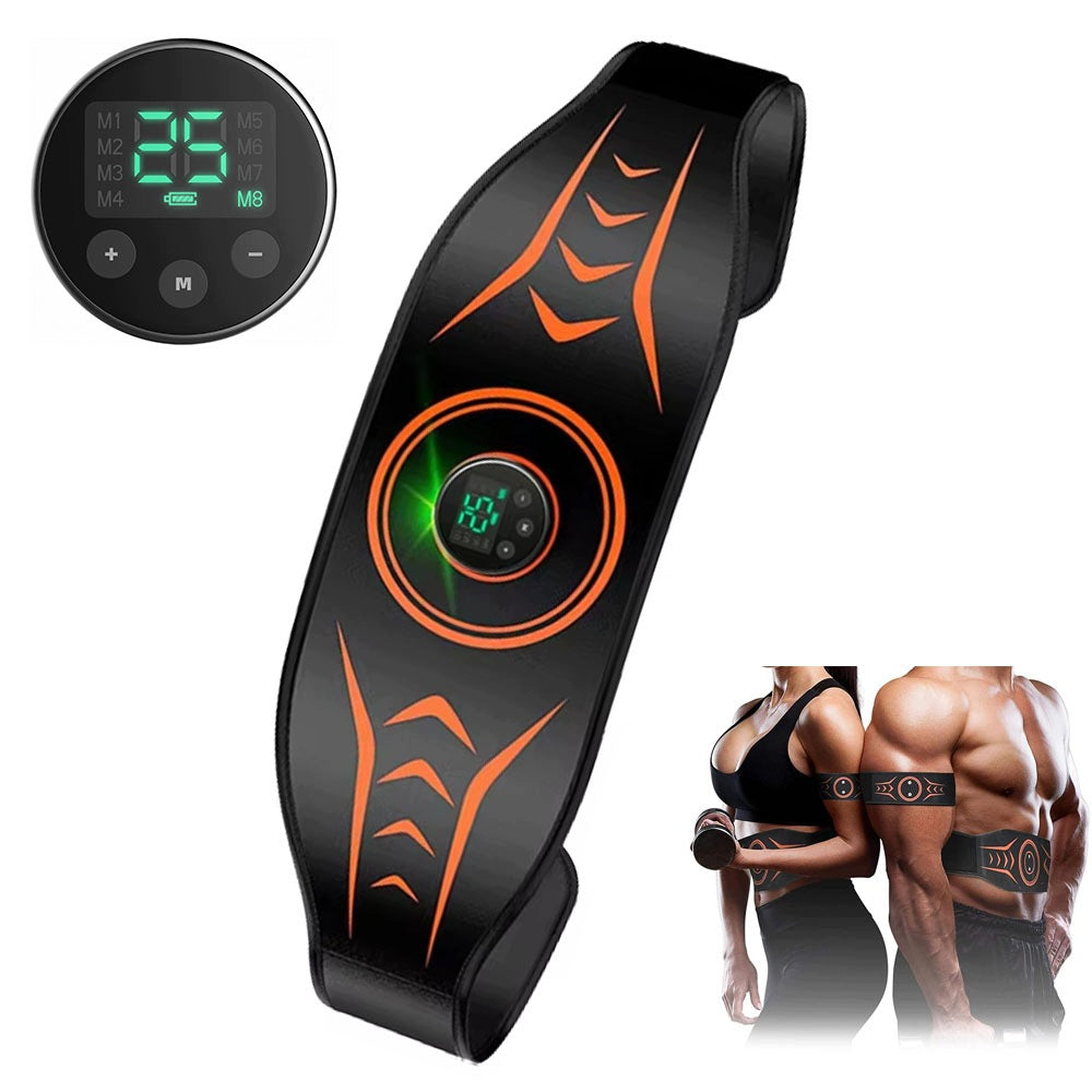 ELECTROSTIMULATOR EMS ABDOMINAL MUSCLE BELT 8 MODES 25 INTENSITY
