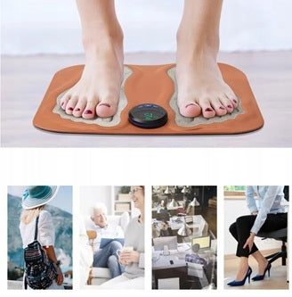 ELECTROSTIMULATOR TENS EMS FOOT MASSAGE MAT 3D FOOT | FOOT MASSAGER v4.0 Color brown