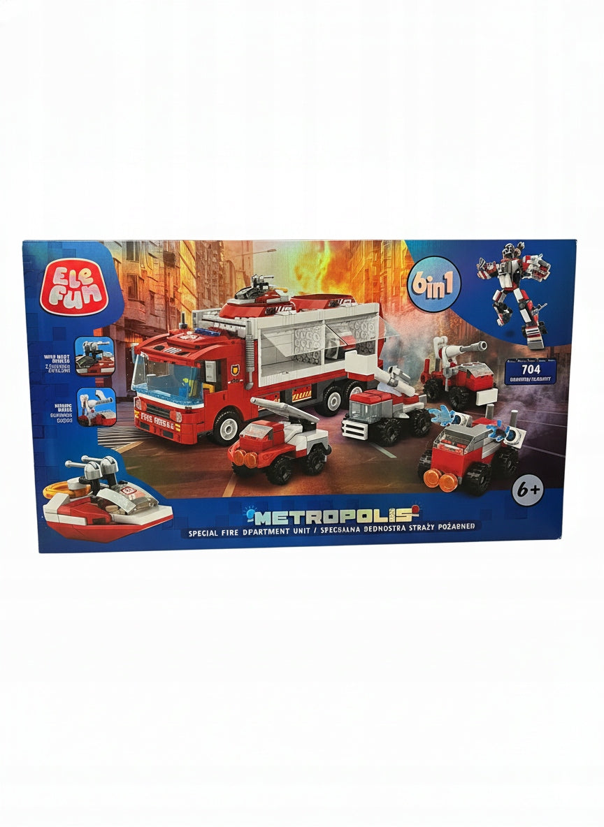 ELEFUN METROPOLIS Special fire brigade 6in1 704 el. 6+