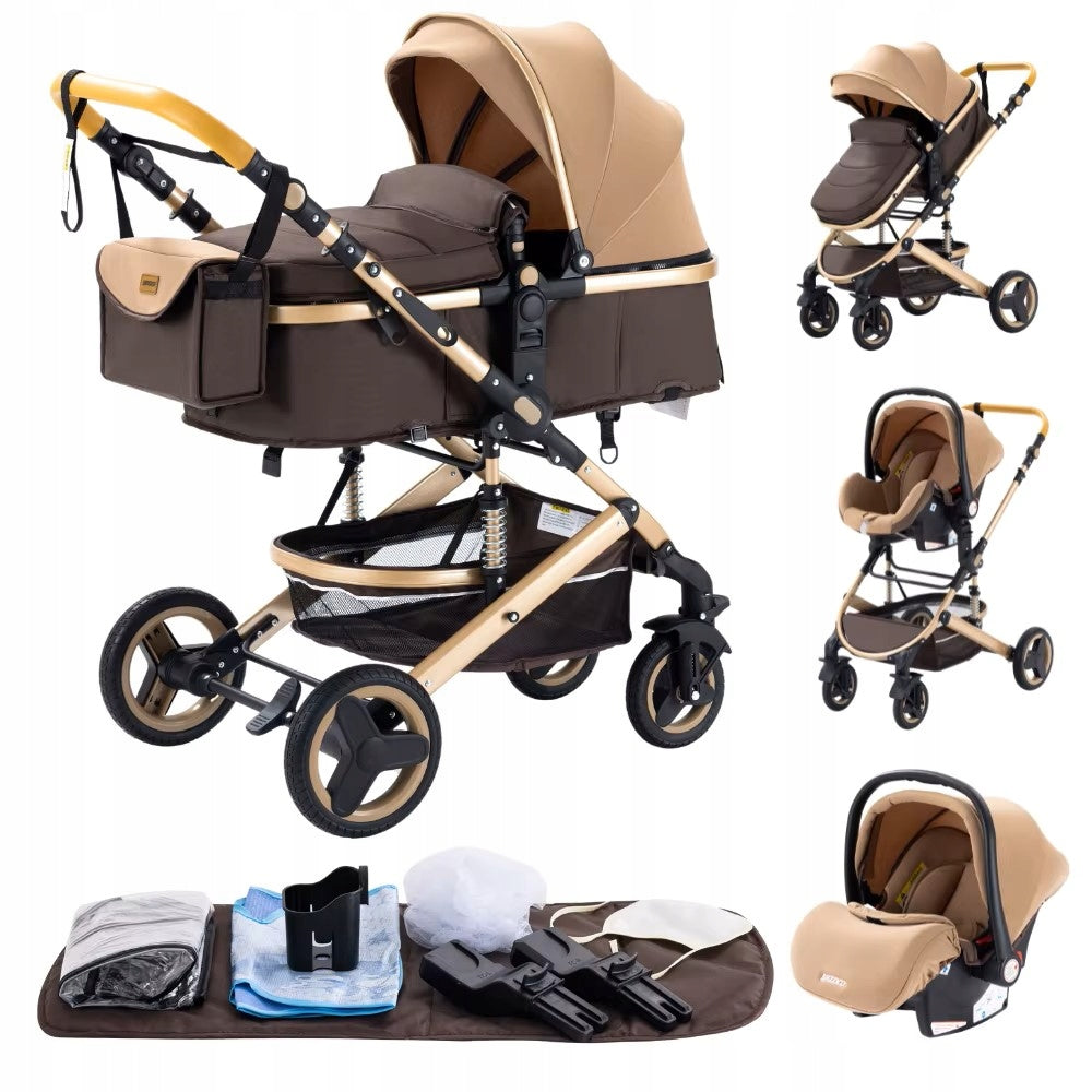 ELEGANT FOLDING BABY STROLLER 3in1 STROLLER FOR BABY SEAT Manufacturer code N219