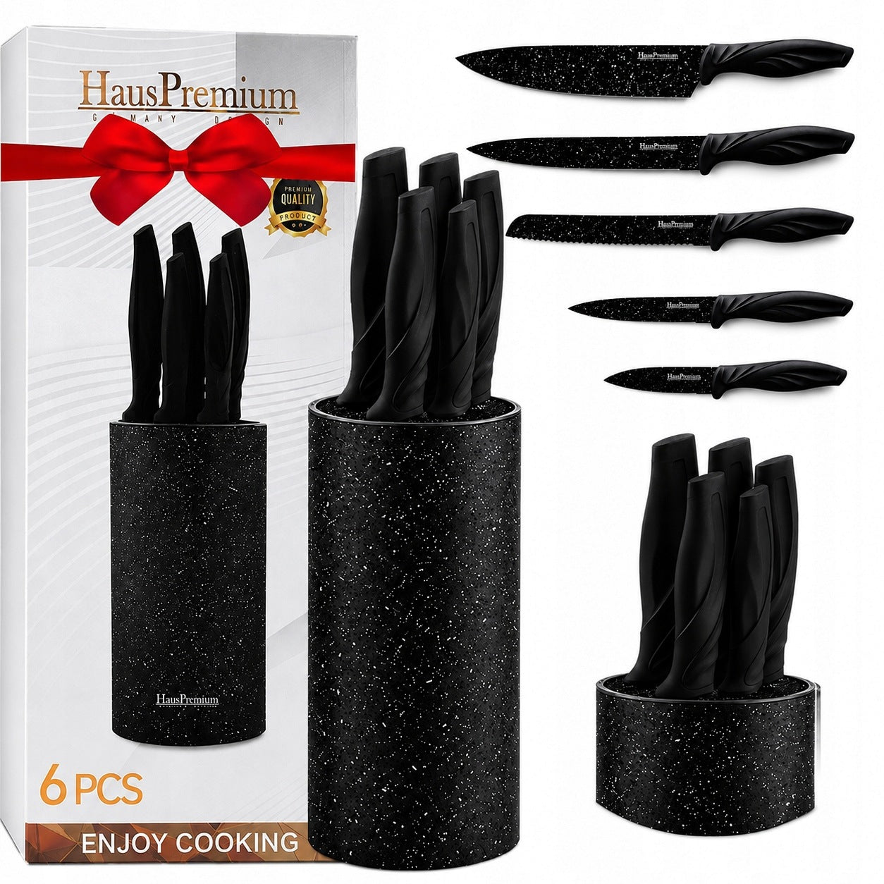 ELEGANT KNIVES IN BLOCK KITCHEN KNIFE SET KITCHEN KNIVES RACK COLORS