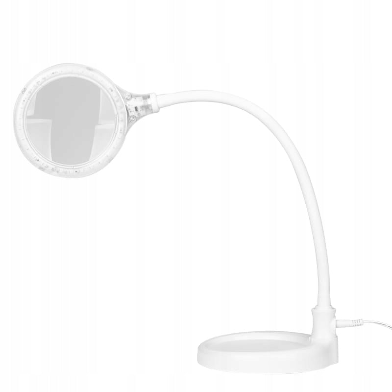 ELEGANTE 30 LED COSMETIC DESK MAGNIFIER LAMP WITH STAND + WHITE CLIP Color multicolor