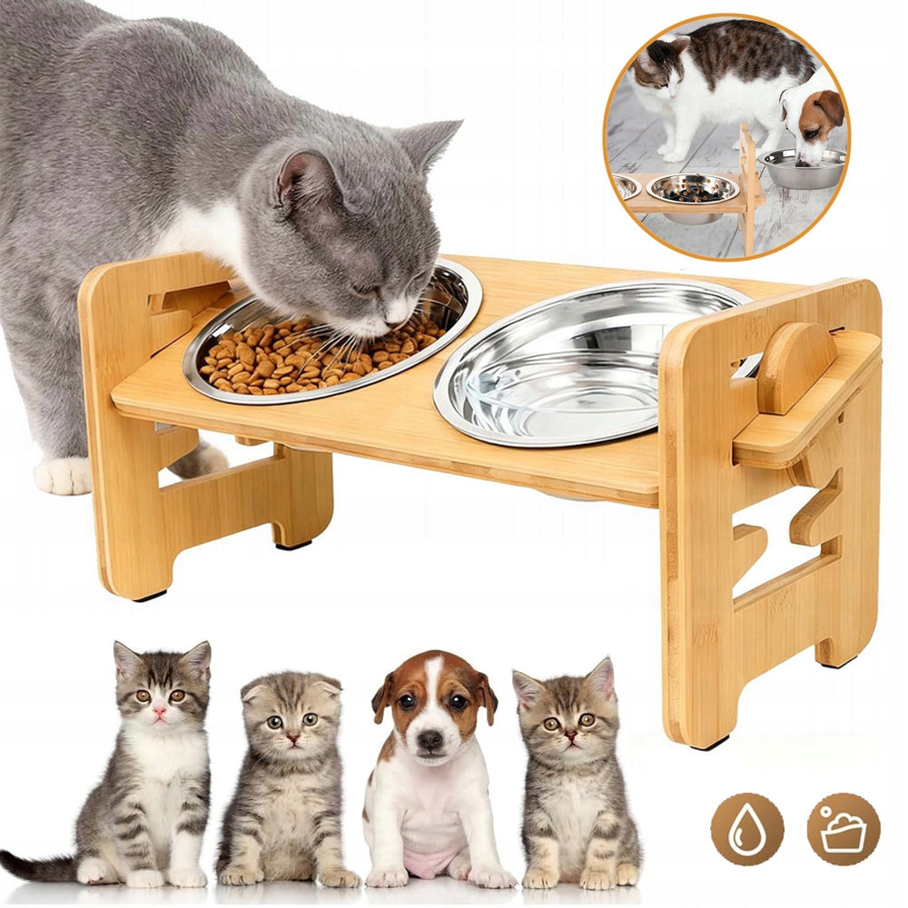 ELEVATED DOG BOWL WITH STAND ELEVATED INCLINED FOOD BOWL