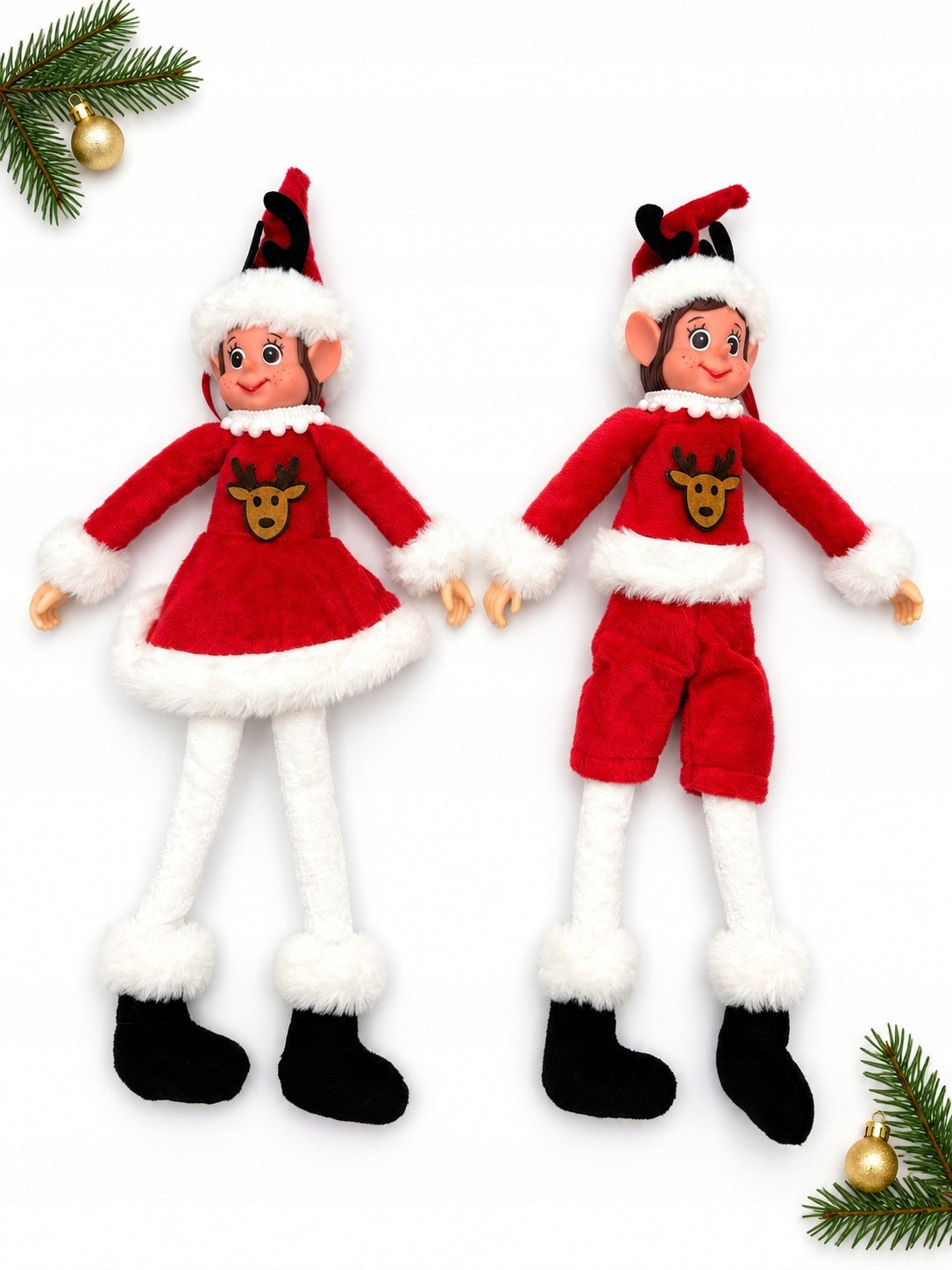 ELF CHRISTMAS PLUSH 38 CM LEPRECHAUN DOLL DECORATION CHRISTMAS 1 PC Brand INA