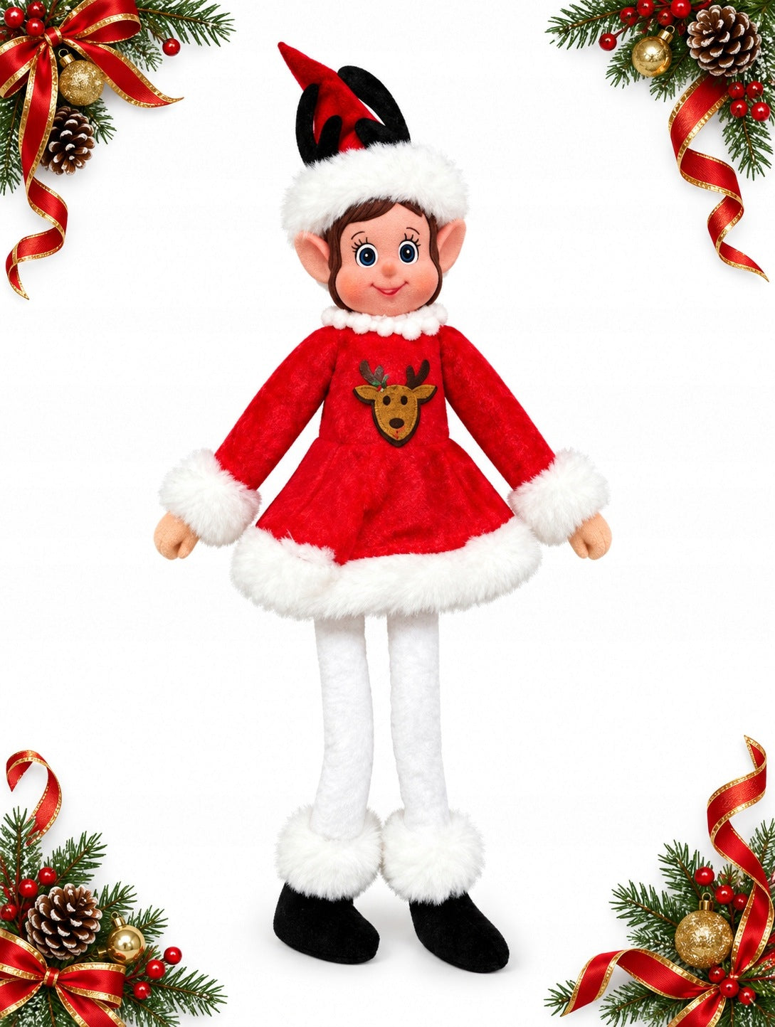 ELF CHRISTMAS PLUSH 38 CM LEPRECHAUN DOLL DECORATION CHRISTMAS 1 PC