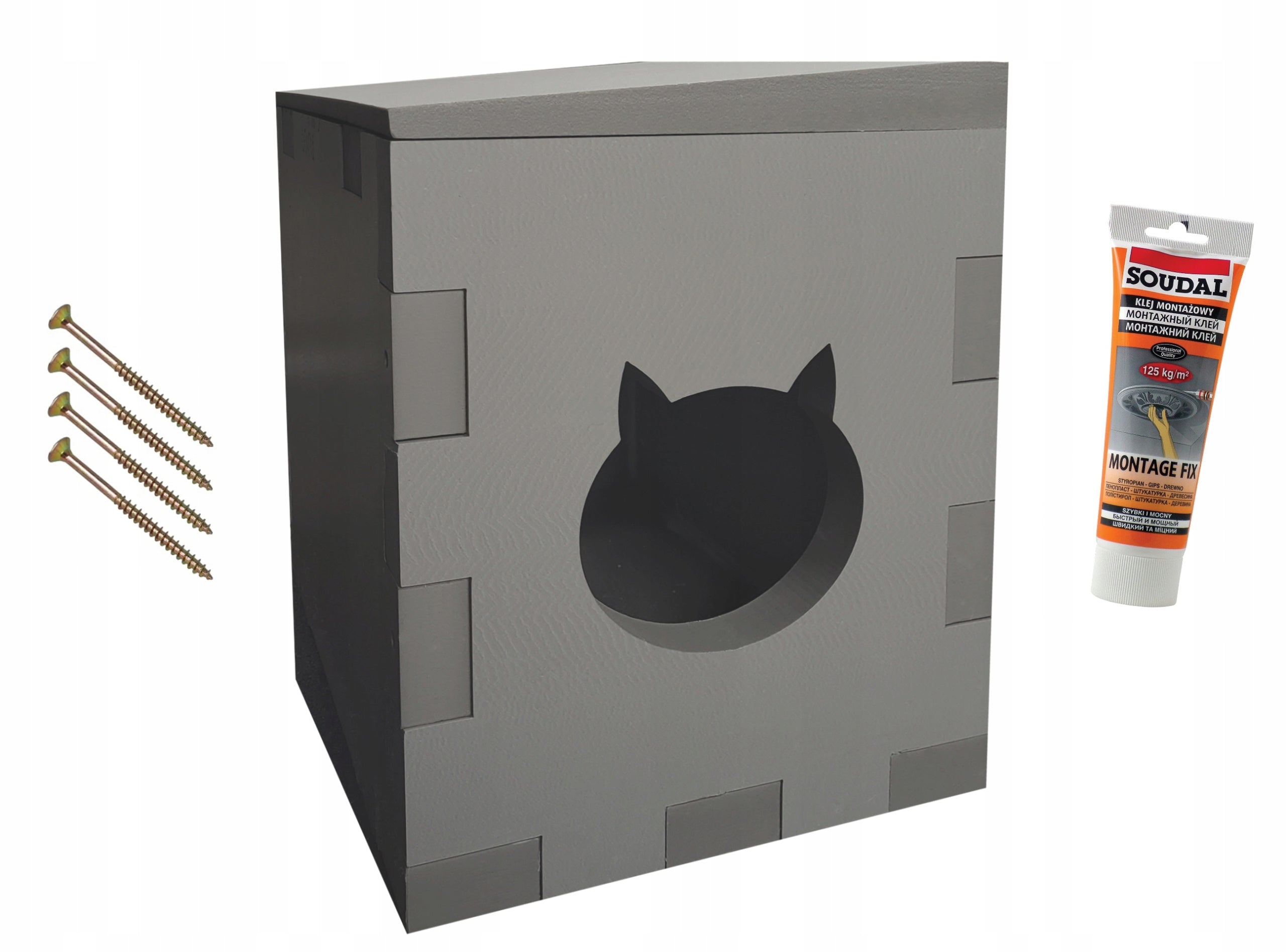 ELHARE Cat house kennel DIY year-round, 4cm XPS Super warm Thermobox