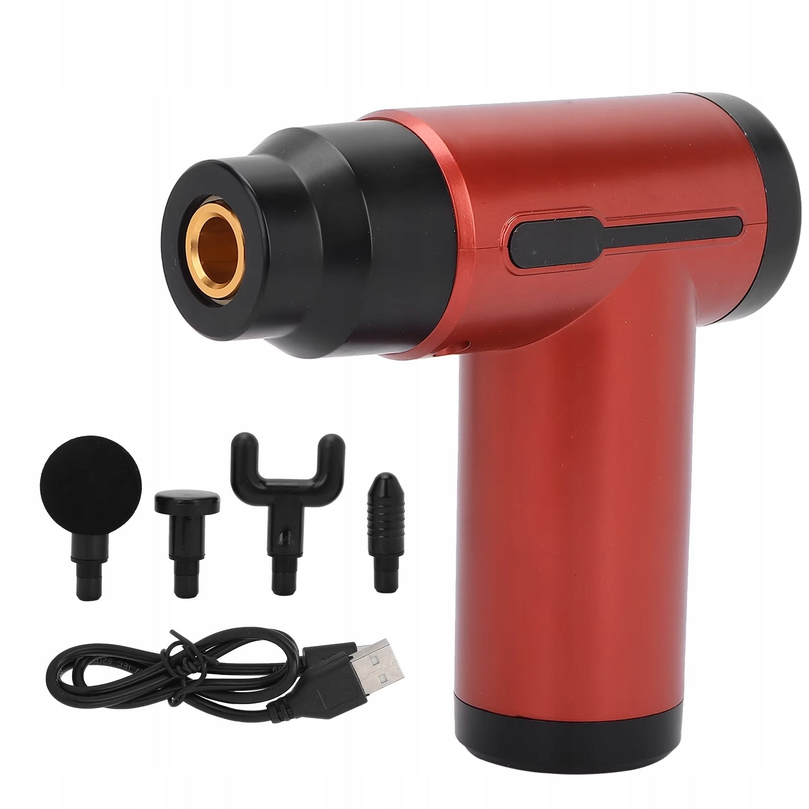 ELINE Massage Gun Massager USB-C 4 Tips Red Brand no brand