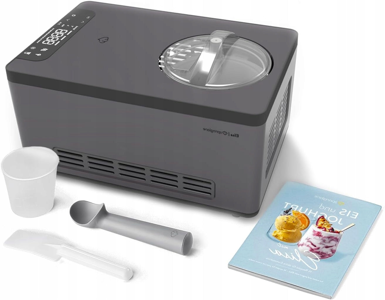 ELISA 2-IN-1 ICE CREAM AND YOGURT MACHINE WITH 220W COMPRESSOR