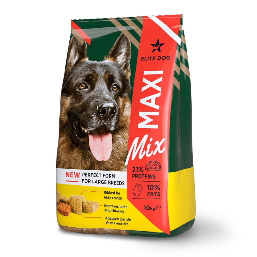 ELITE DOG Maxi-Mix Tasty dry dog food VITAMINS Large Breeds 10 kg Brand Elite Dog