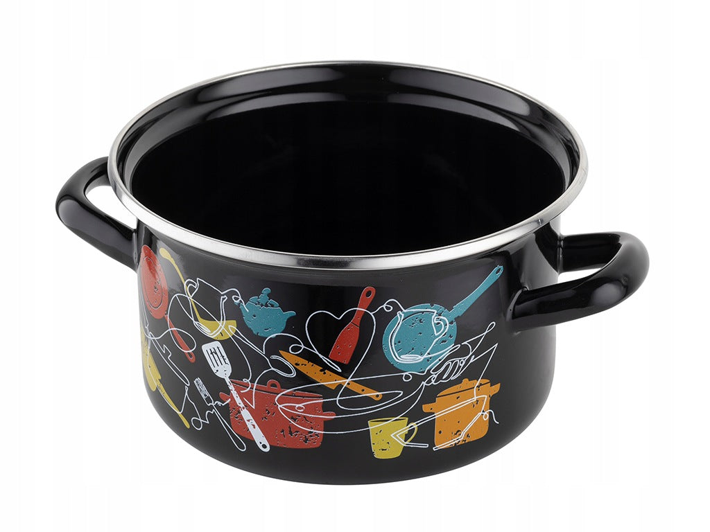 ENAMEL POT MALENA EMALIA PLESZEW 22 CM 4,7L Capacity 4.7 l