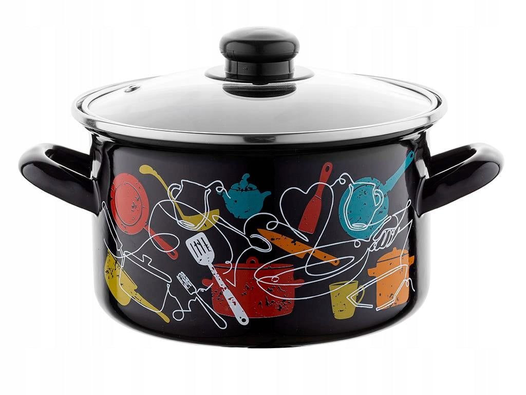 ENAMEL POT MALENA EMALIA PLESZEW 22 CM 4,7L