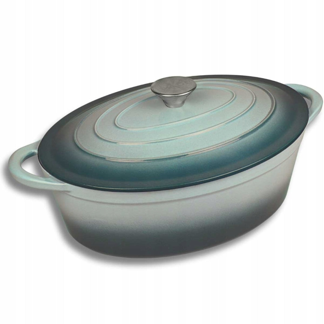 ENAMELLED CAST IRON PAN GOOSEBERRY 6L HAGE SEA SALT Brand HAGE