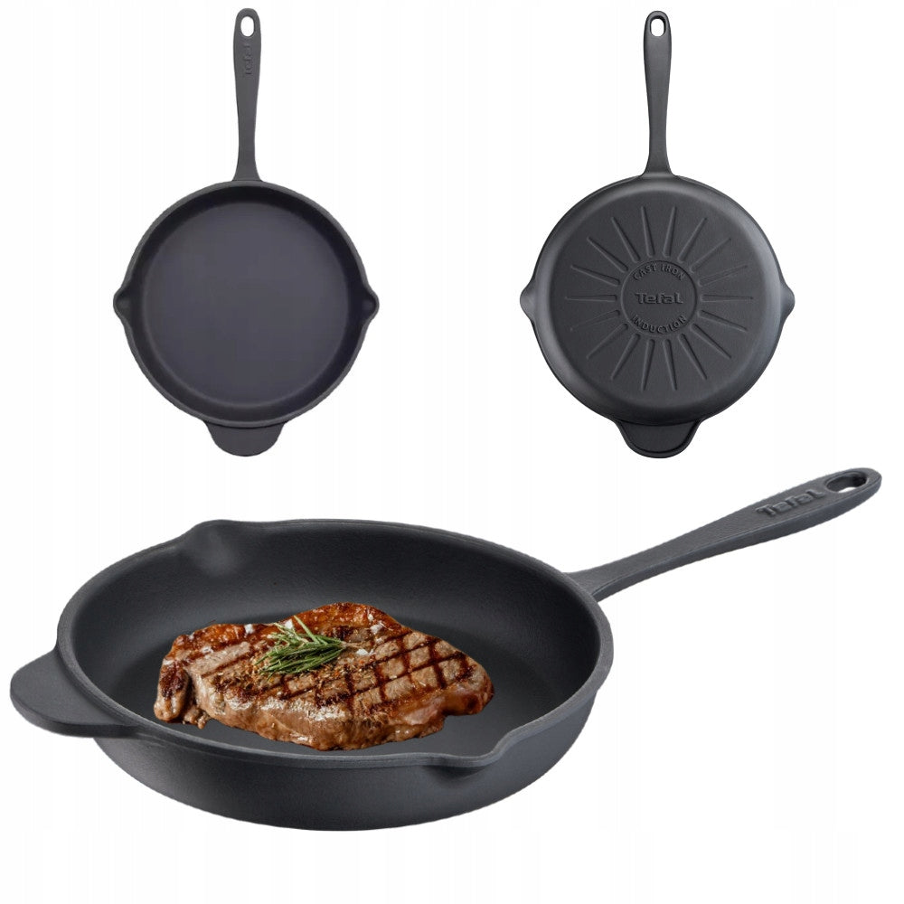 ENAMELLED CAST IRON PAN TEFAL TRADITIONAL 26 CM INDUCTION