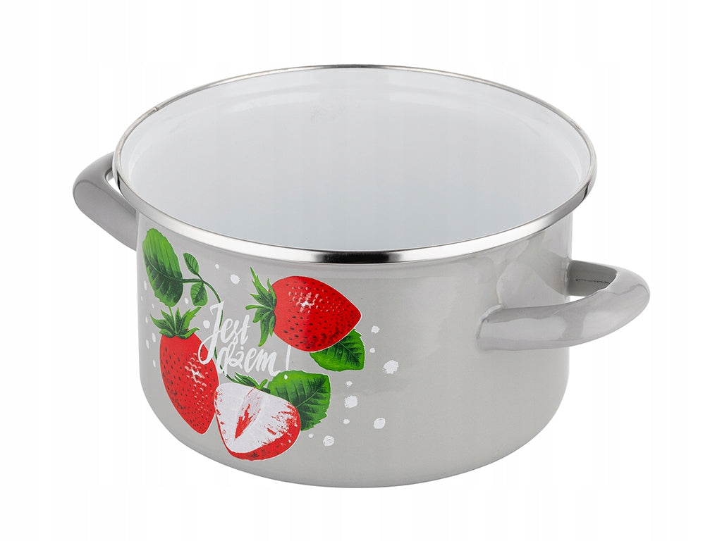 ENAMELLED POT JAM EMALIA PLESZEW 18 CM 3 L Capacity 3 l