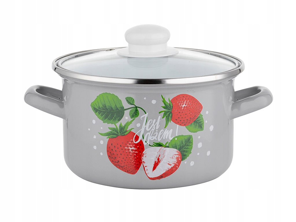 ENAMELLED POT JAM EMALIA PLESZEW 18 CM 3 L