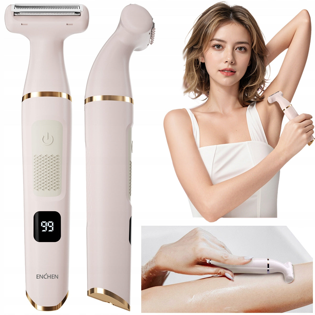 ENCHEN A1 Trimmer Women's Bikini Clipper Armpit Legs USB-C Packaging status original