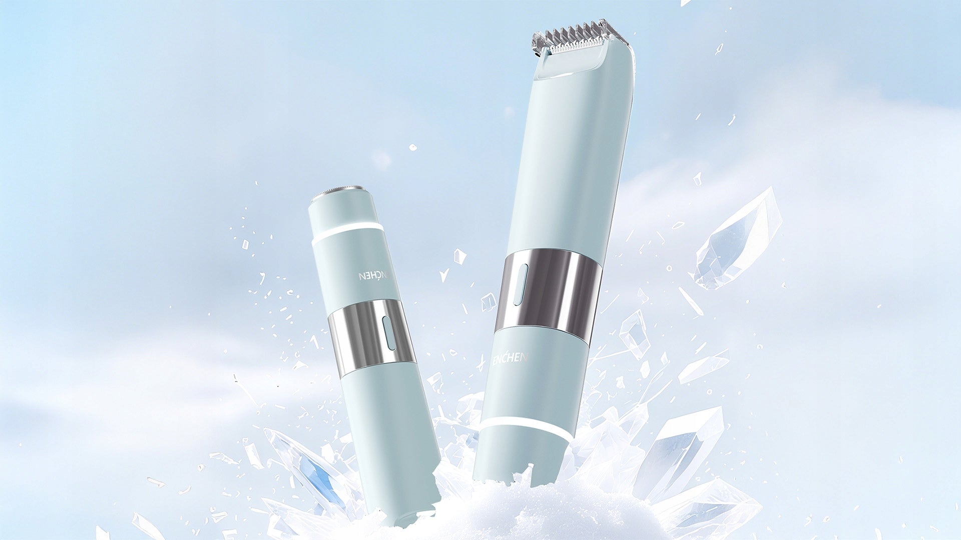 ENCHEN A3 Trimmer Shaver 2in1 Women's Armpit Shaving Machine Manufacturer code A3 Trymer Lady Niebieski