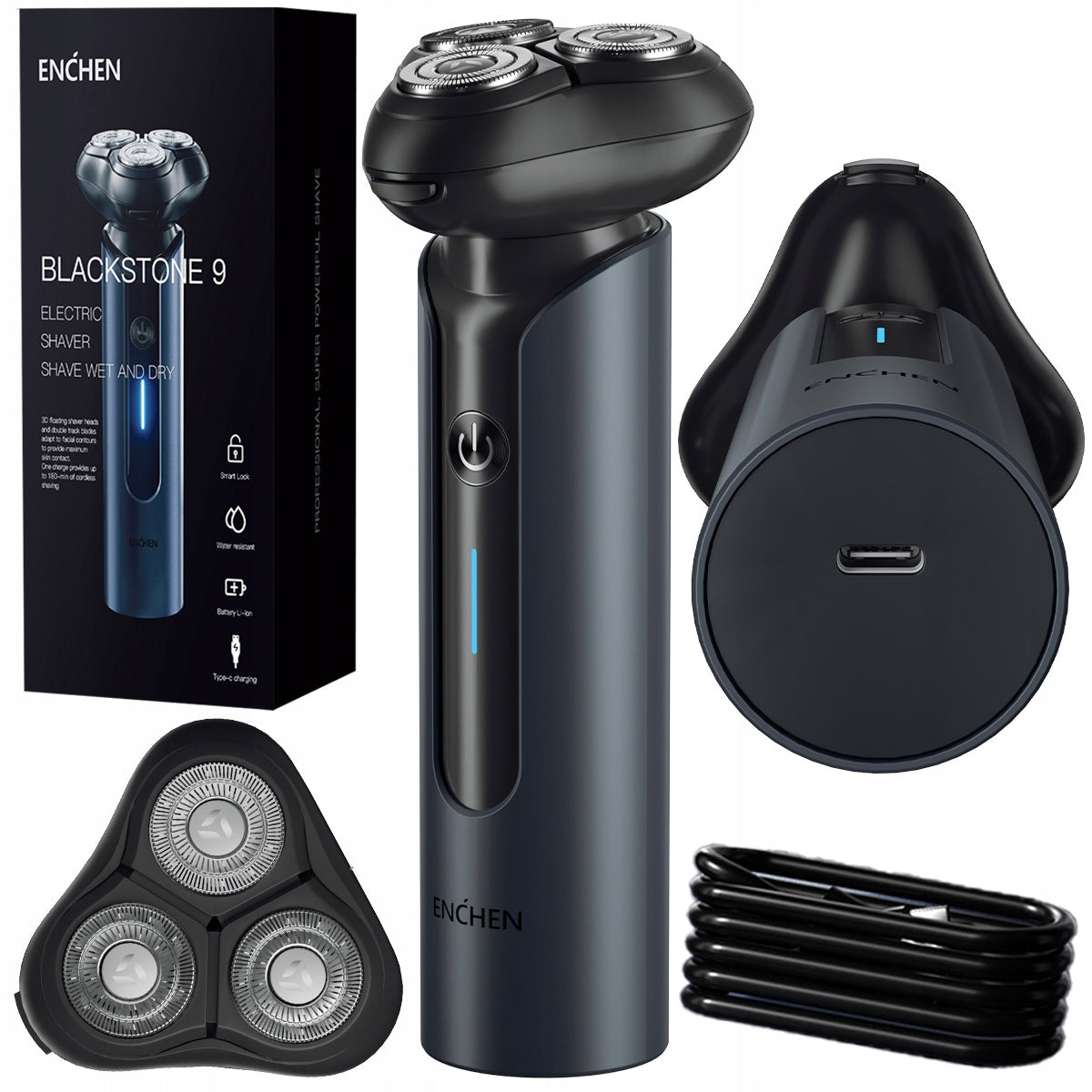 ENCHEN BLACKSTONE 9 CORDLESS ELECTRIC RAZOR Packaging status original
