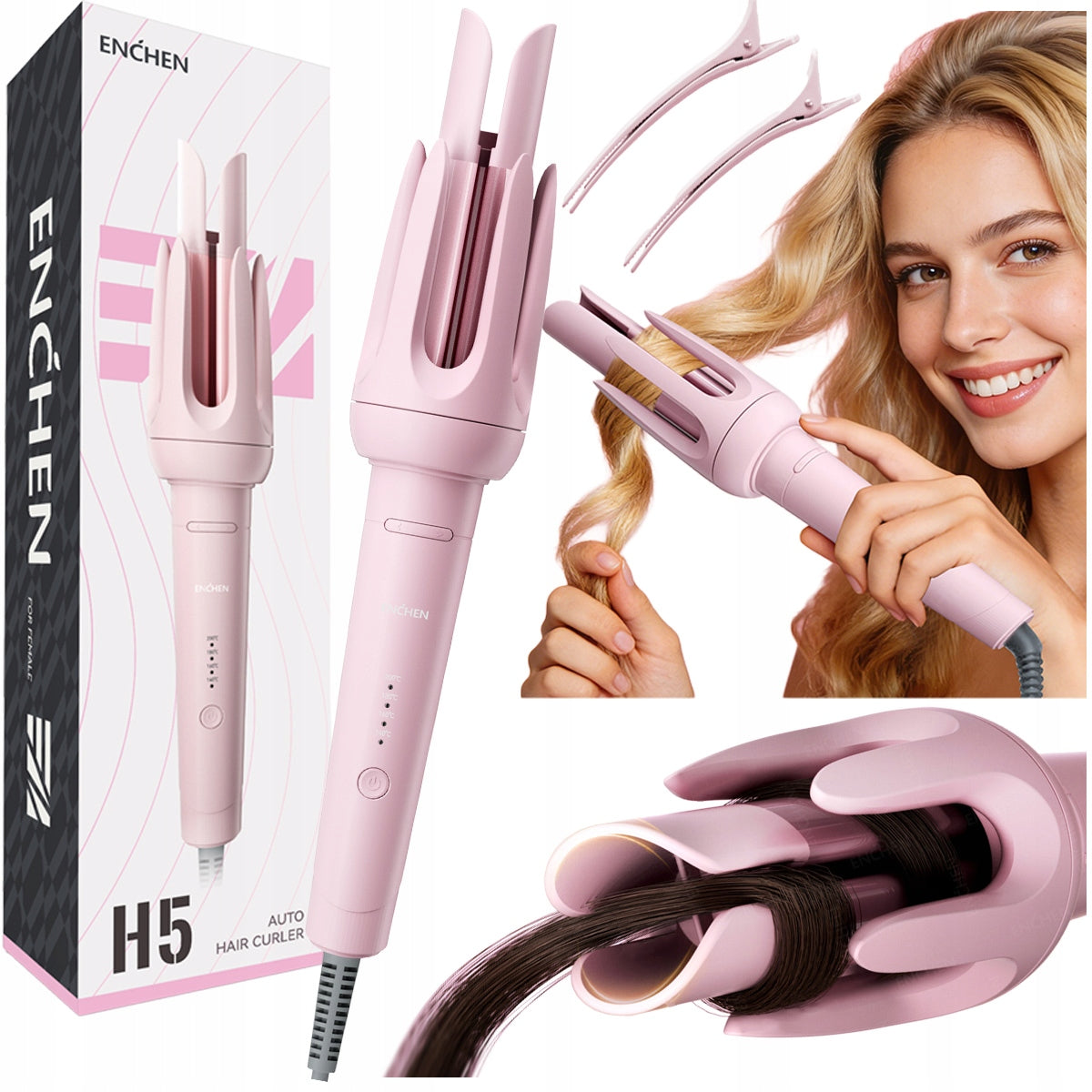 ENCHEN H5 Hair Curler AUTOMATIC temperature control waves curls