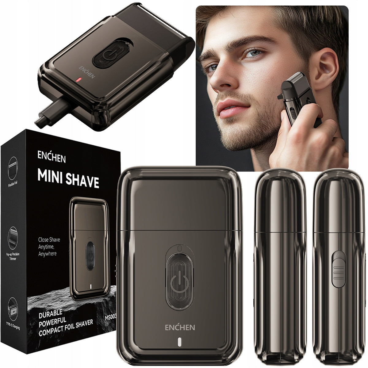 ENCHEN MS003 Mini Compact WIRELESS Beard Travel Shaver EAN (GTIN) 6974728531501