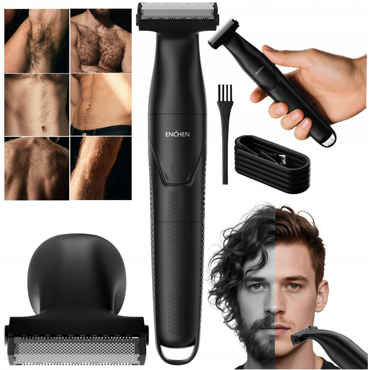 ENCHEN Spark 5 Trimmer ELECTRIC SHAVER WATERPROOF beard armpit leg torso