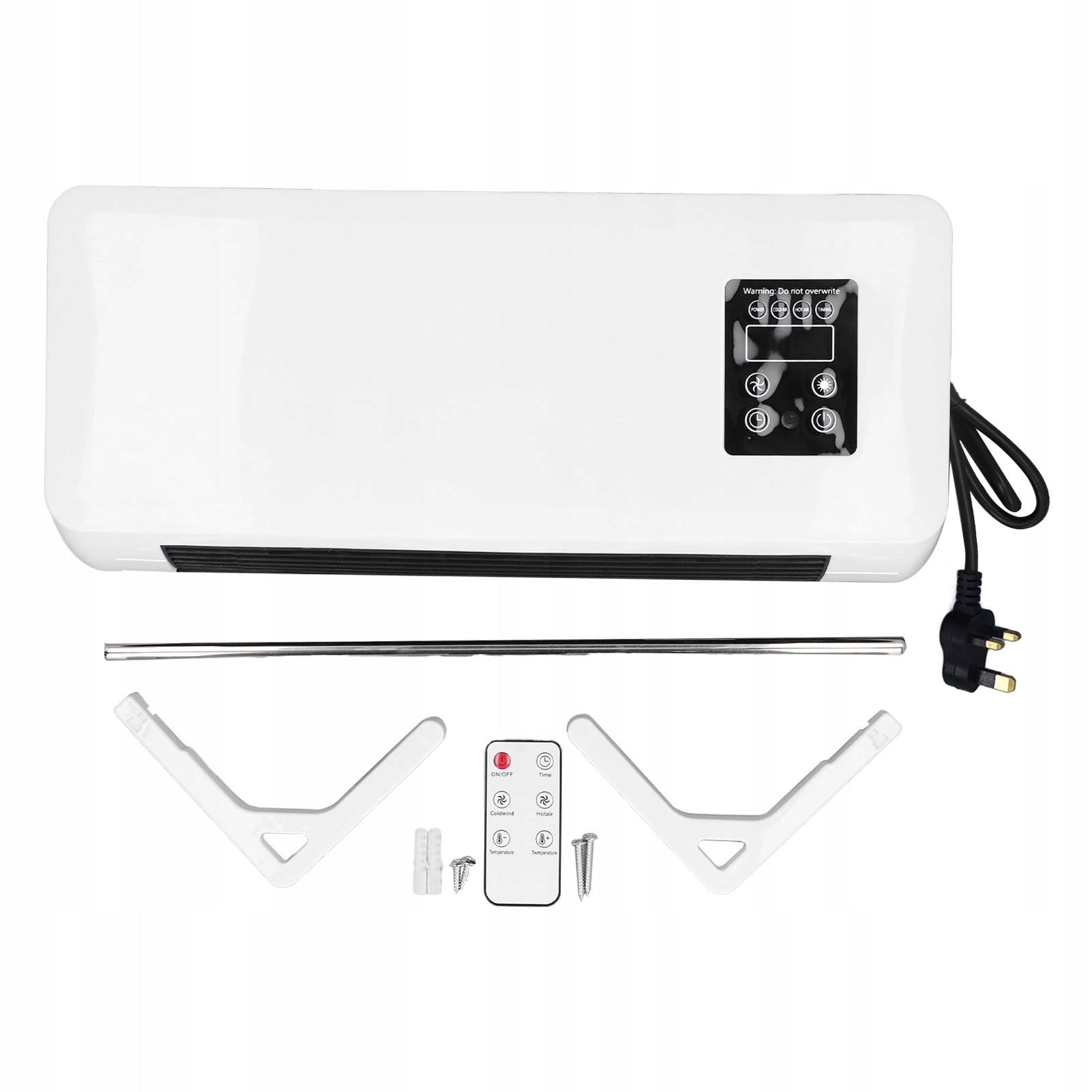 ENERGY-SAVING AIR CURTAIN FAN WALL HEATER Dominant color white