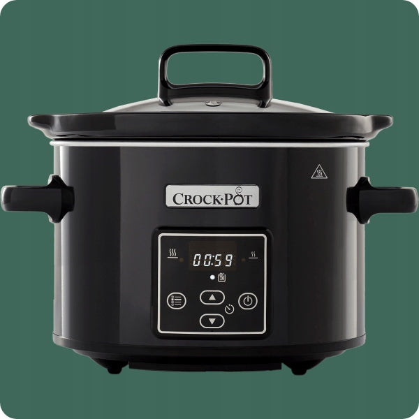 ENERGY-SAVING SLOW COOKER CROCK-POT CSC061X 2,4L BLACK 210W STONEWARE BOWL Manufacturer code CSC061X