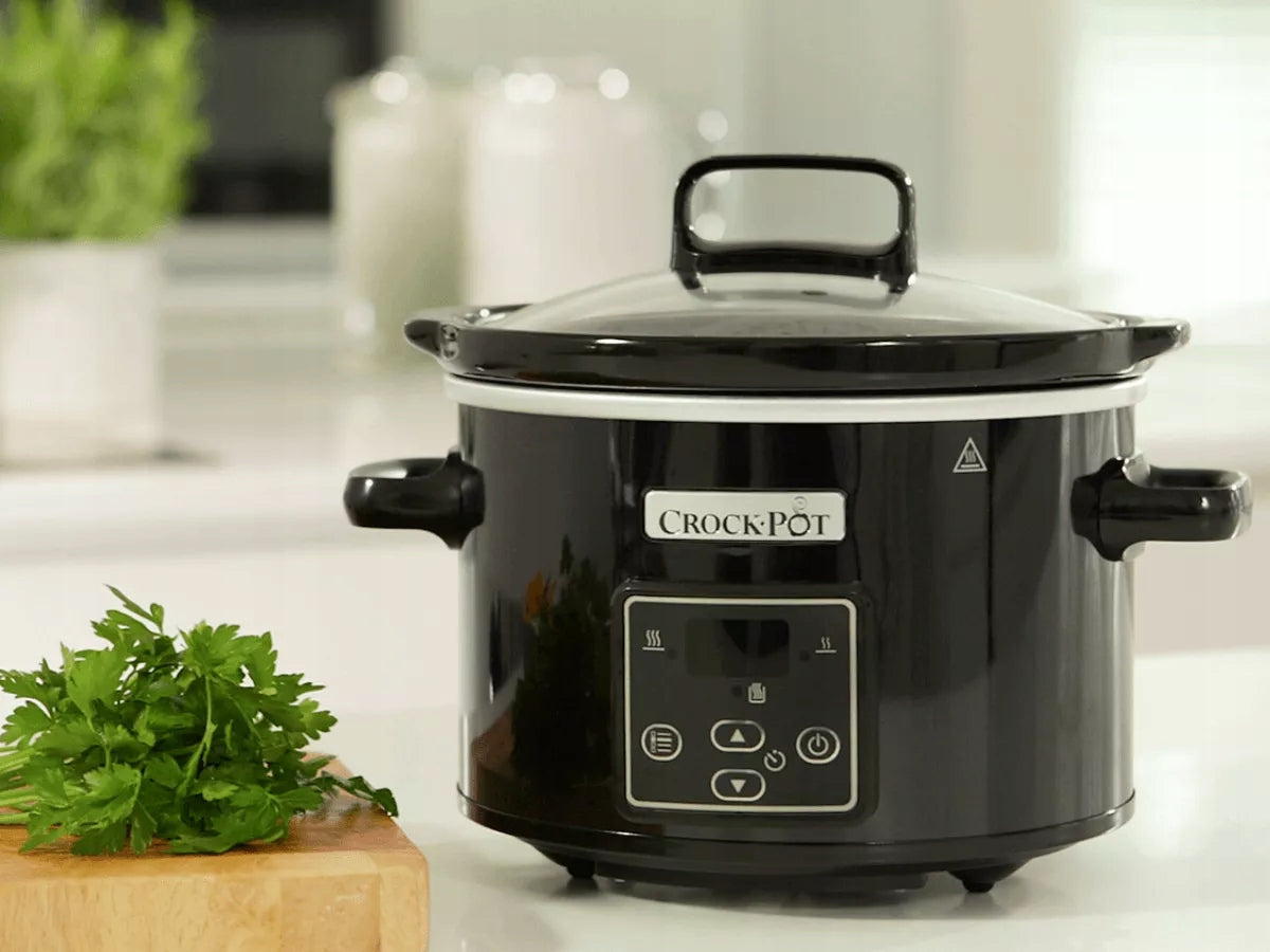 ENERGY-SAVING SLOW COOKER CROCK-POT CSC061X 2,4L BLACK 210W STONEWARE BOWL Packaging status original