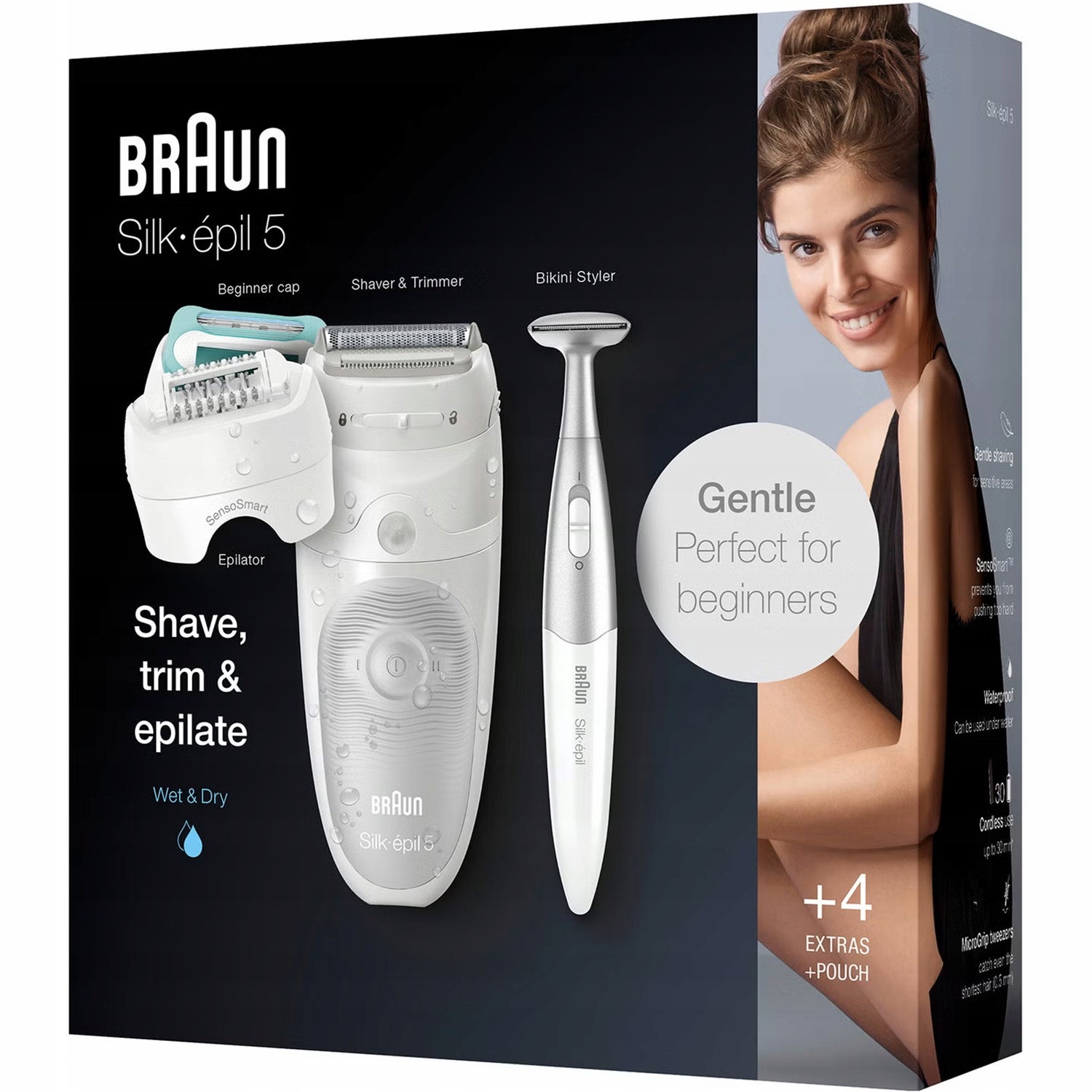 EPILATOR BRAUN Silk-epil 5 SensoSmart WET&DRY + SHAVER + BIKINI TRIMMER 3in1 EAN (GTIN) 4210201426691