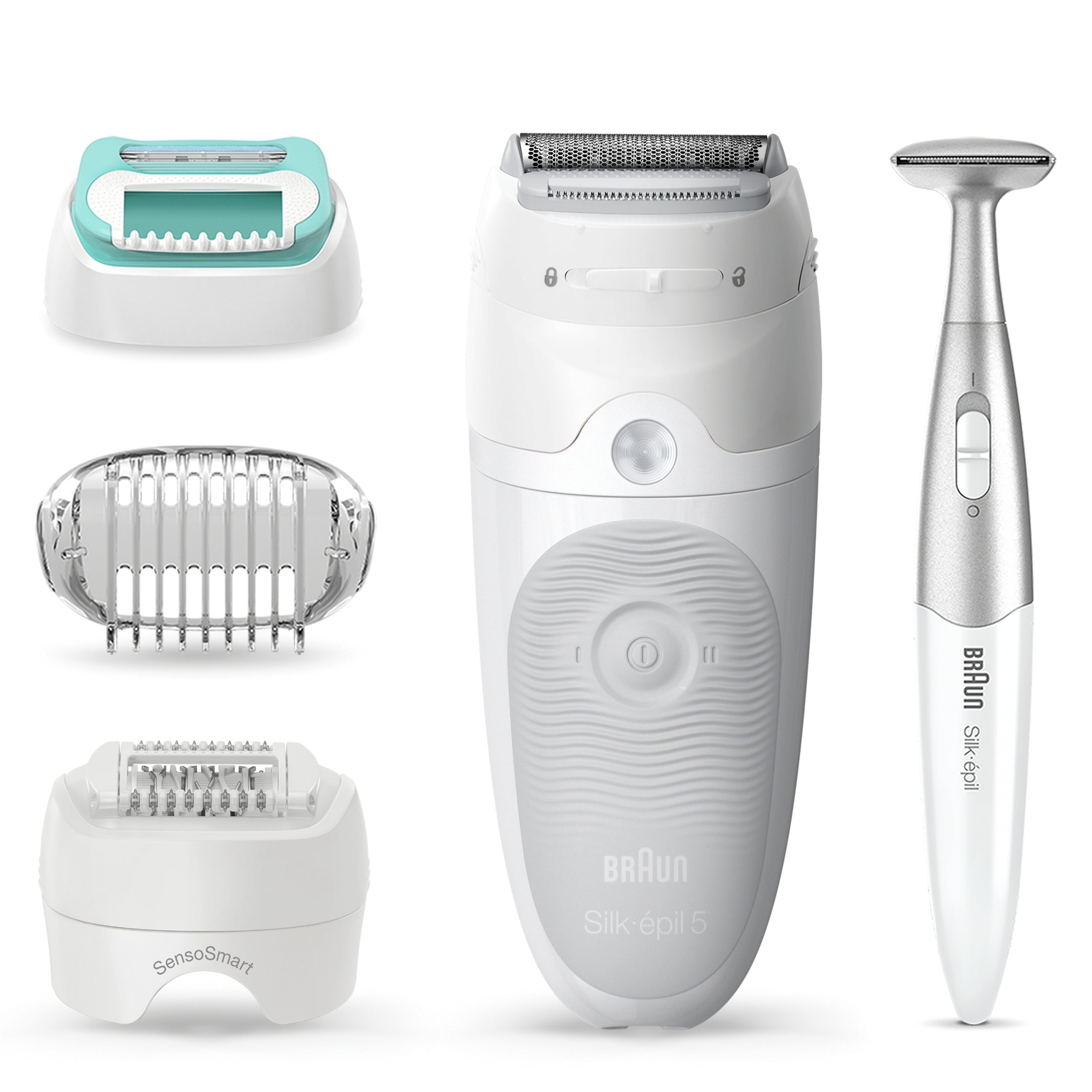 EPILATOR BRAUN Silk-epil 5 SensoSmart WET&DRY + SHAVER + BIKINI TRIMMER 3in1 Manufacturer code 4210201426691