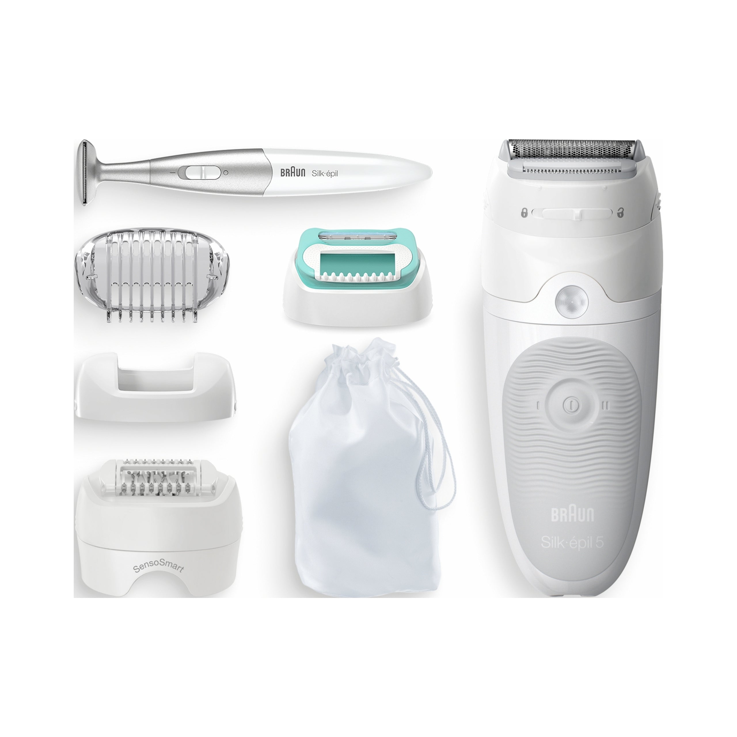 EPILATOR BRAUN Silk-epil 5 SensoSmart WET&DRY + SHAVER + BIKINI TRIMMER 3in1