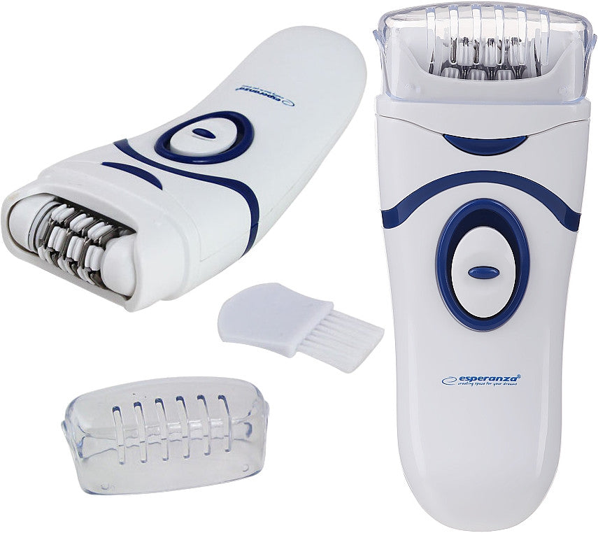 EPILATOR ESPERANZA COPACABANA BATTERY WITH 16 TWEEZERS 2 SPEEDS +CAP