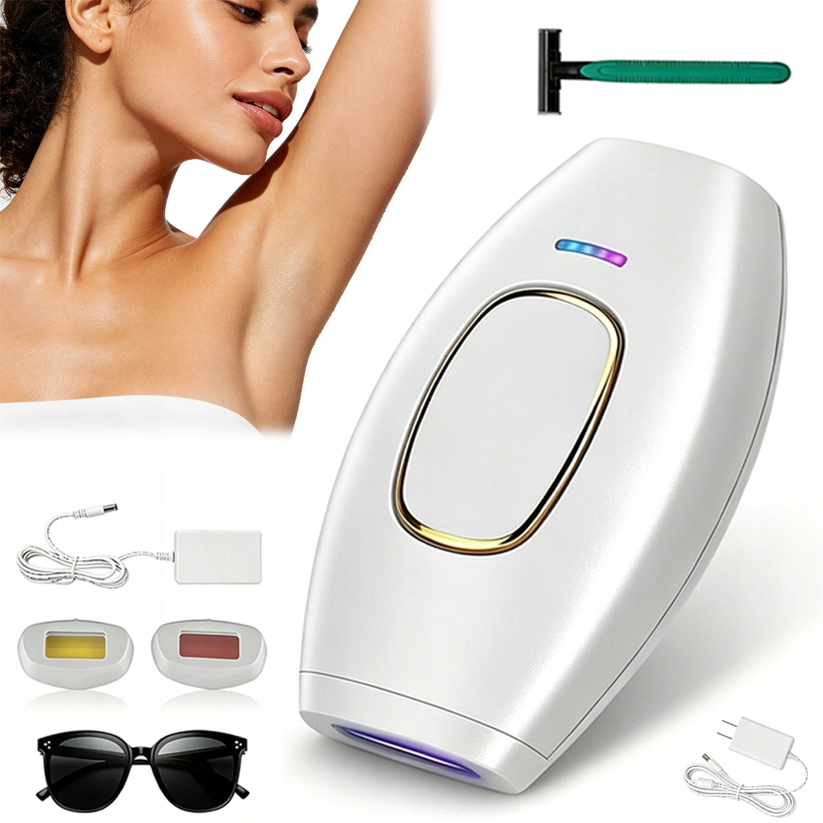 EPILATOR IPL Laser Painless FACE BIKINI LEGS Rejuvenation GIFT